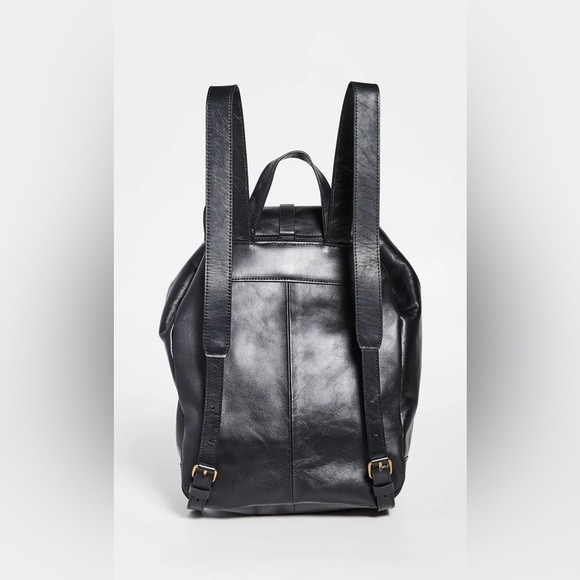 MADEWELL $228 The Transport Rucksack in Black  Leather LNC w main image 9